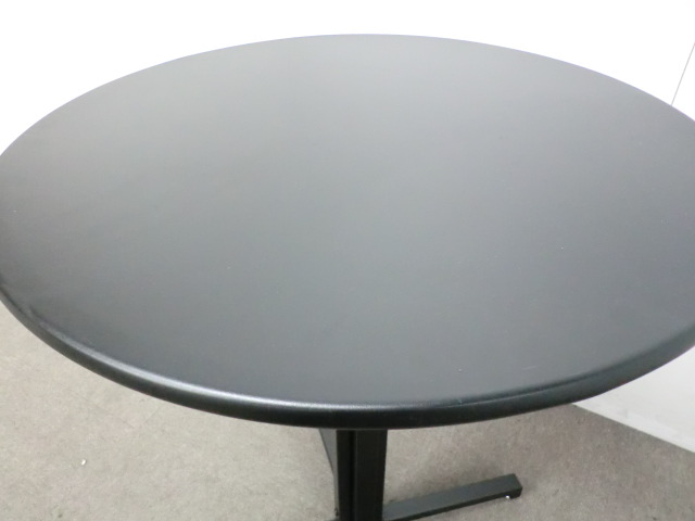 丸テーブル / ブラック / 【中古】