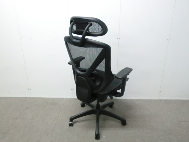 OAチェア / ブラック / 【中古】 肘有・オットマン付き