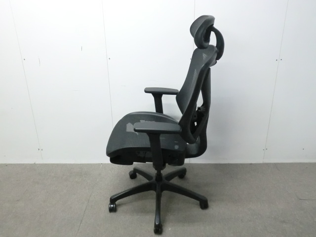 OAチェア / ブラック / 【中古】 肘有・オットマン付き