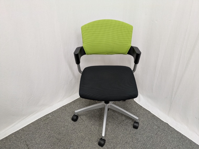 コクヨ/グリーン/肘有/ミーティングチェア