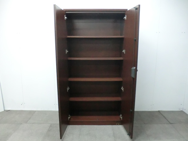 オカムラ / 木目調 / 【中古】 木製書庫