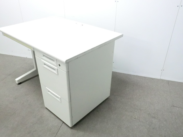 プラス / RJ / ホワイト / 【中古】 片袖デスク