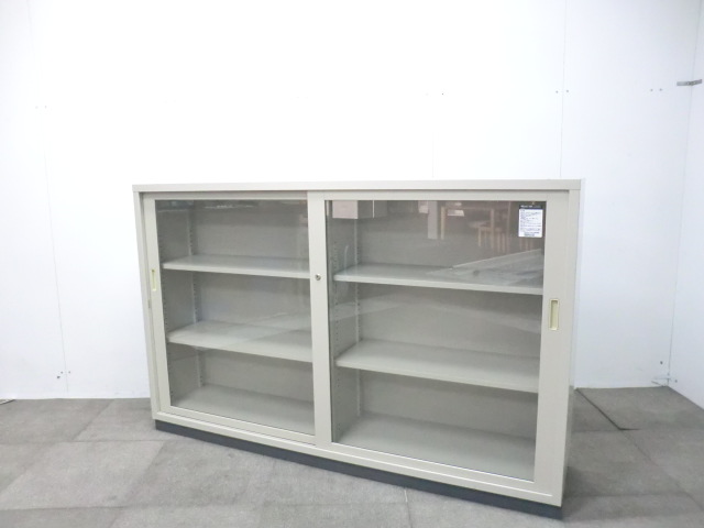 コクヨ / ニューグレー / 【中古】 引違い書庫