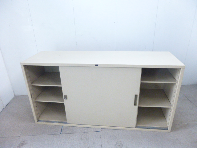 ウチダ/引違キャビネット/アイボリー/【中古】