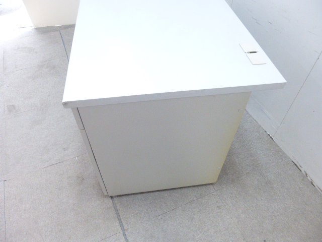 ニューグレー/片袖デスク/【中古】