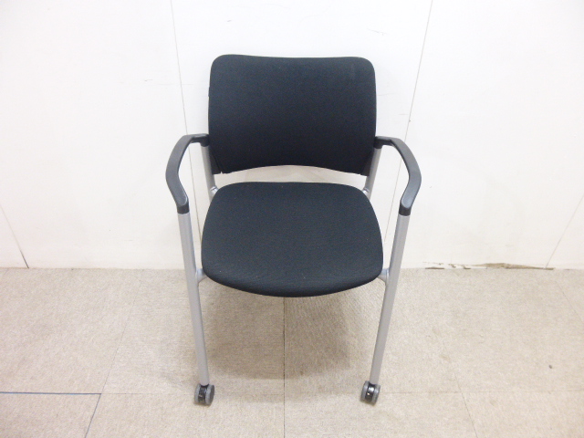 オカムラ/ブラック/カートチェア/【中古】