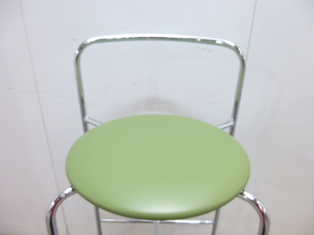 ウチダ/グリーン/カウンターチェア/【中古】