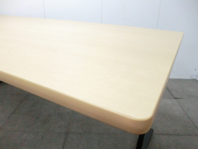 会議テーブル / 木目調 / 【中古】 T字脚