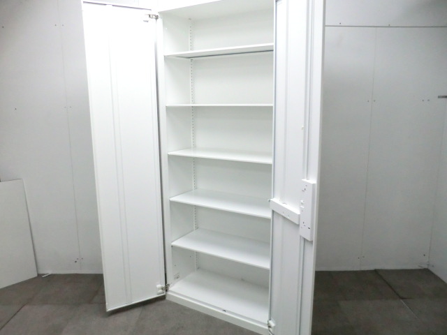 コクヨ/エディア/ホワイト / 【中古】 両開きキャビネット