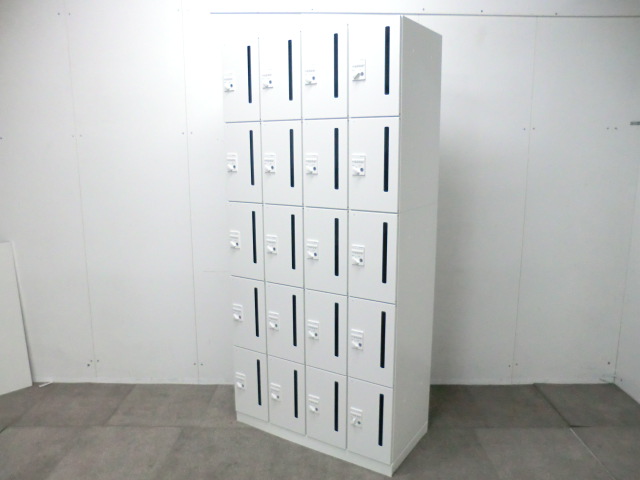 コクヨ/イノン/ホワイト/【中古】20人用パーソナルロッカー