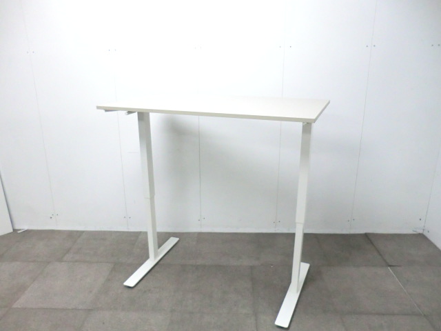 昇降テーブル / ニューグレー / 【中古】 ハンドルタイプ