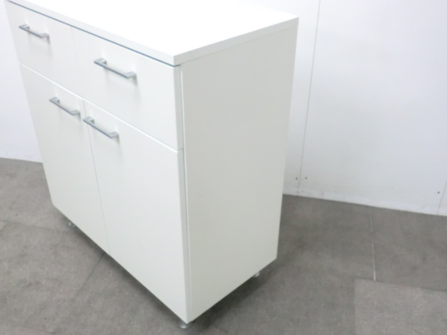 コクヨ / ホワイト / 【中古】 キッチンキャビネット