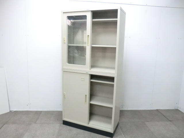 TOYO / ニューグレー / 【中古】 上下連結書庫