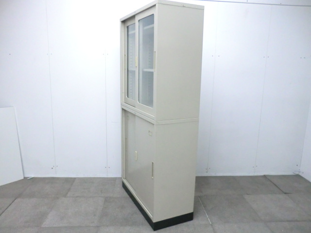 TOYO / ニューグレー / 【中古】 上下連結書庫