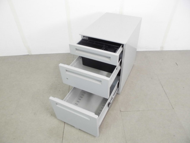 ウチダ / FEED / 3段ワゴン / ニューグレー