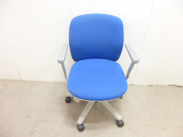ウチダ/エニーザ/ブルー/OAチェア/肘有/