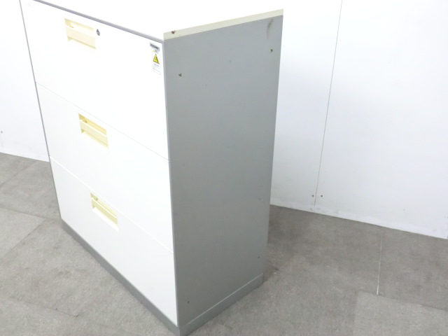 コクヨ / UFX / ホワイト / 【中古】 3段ラテラル