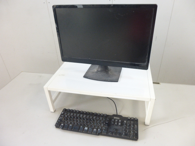 アイボリー/モニター台/【中古】