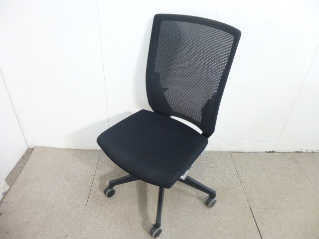 イトーキ/ヴェント/ブラック/OAチェア肘無