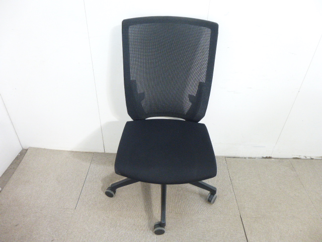 イトーキ/ヴェント/ブラック/OAチェア肘無