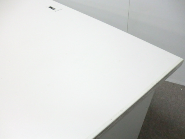 プラス / LEED / ホワイト / 【中古】 片袖デスク