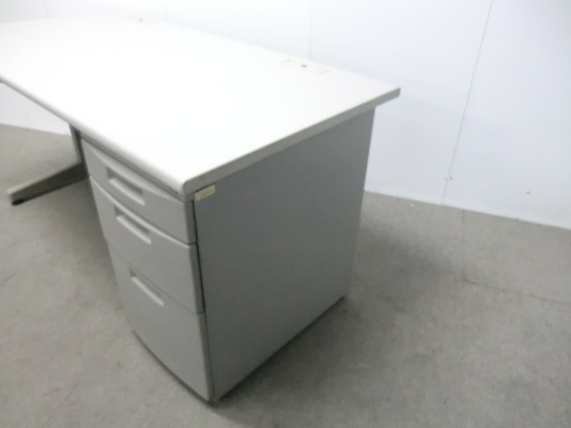 イトーキ/ CZ / ニューグレー / 【中古】 片袖デスク