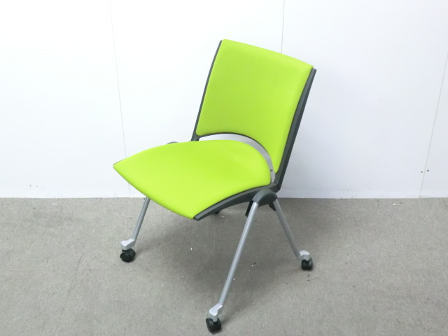 イトーキ/レコス/ライトグリーン / 【中古】 カートチェア