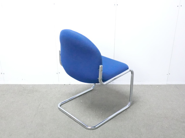 ミーティングチェア / ブルー / 【中古】