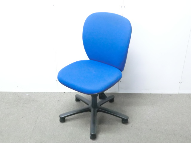 イトーキ/リエット / ブルー / 【中古】 OAチェア肘無
