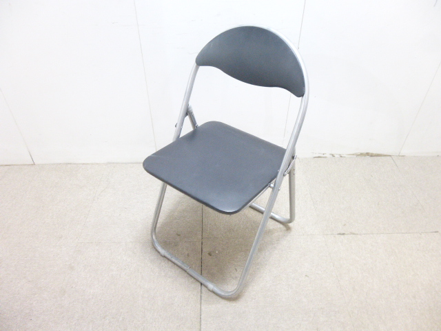 ブラック/折り畳みチェア/【中古】