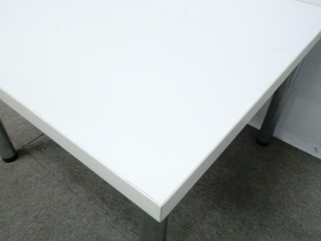 オカムラ / ホワイト / 【中古】 センターテーブル