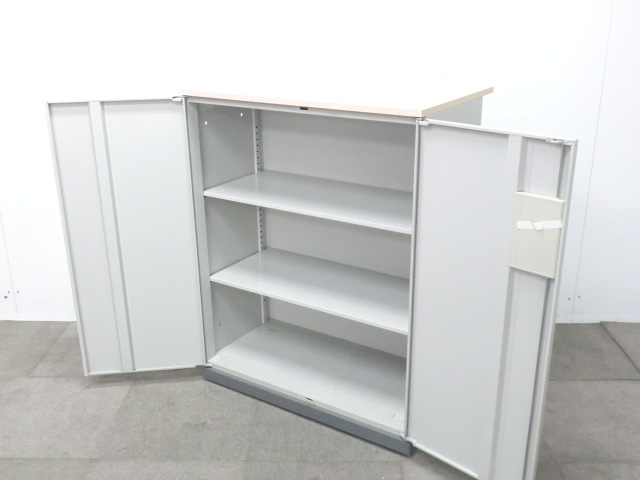 ウチダ/SU-2/ニューグレー/【中古】 両開きキャビネット