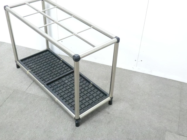 オカムラ / 傘立て / シルバー / 【中古】