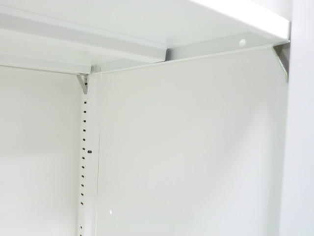 オカムラ/レクトライン/ホワイト / 【中古】 上下連結書庫