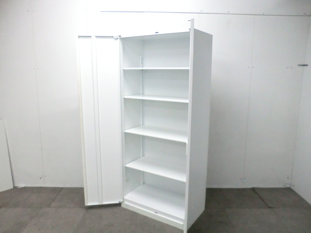 コクヨ/BWN/ ホワイト / 【中古】 両開きキャビネット