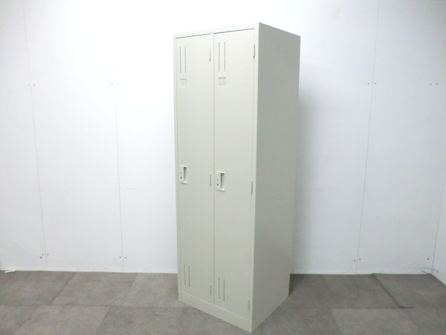 2人用ロッカー / ニューグレー / 【中古】