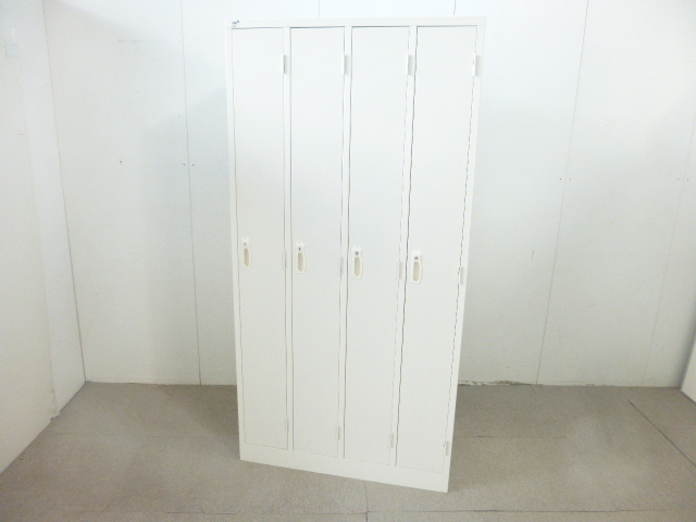 生興/AKL-W4/ホワイト/4人用ロッカー