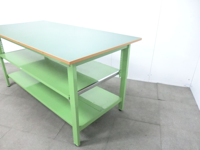 サカエ / グリーン / 【中古】 作業台