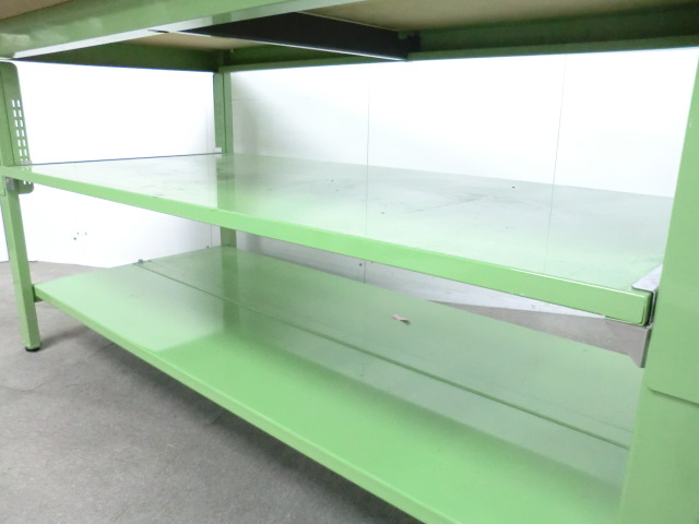 サカエ / グリーン / 【中古】 作業台