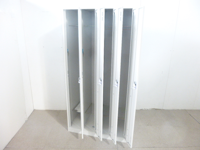 JOINTEX/ホワイト/4人用ロッカー/【中古】