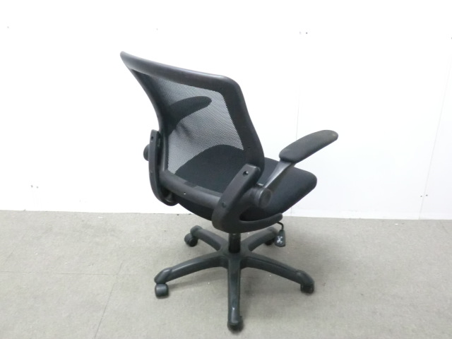 OAチェア / ブラック / 【中古】 肘有