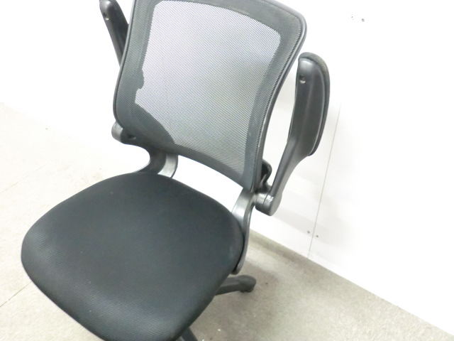 OAチェア / ブラック / 【中古】 肘有