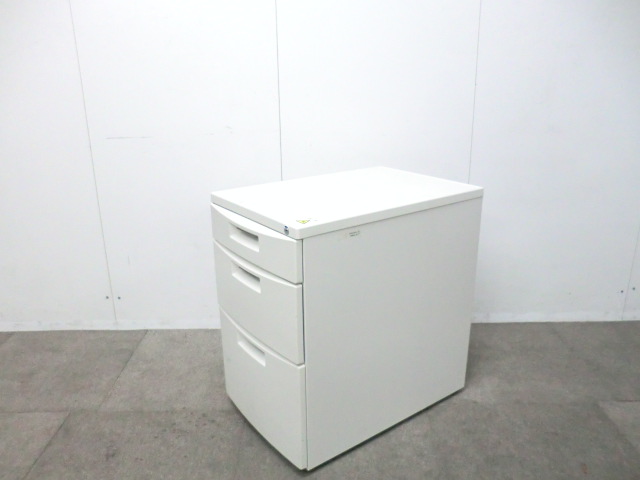 イトーキ/CZ / ホワイト / 【中古】 3段ワゴン