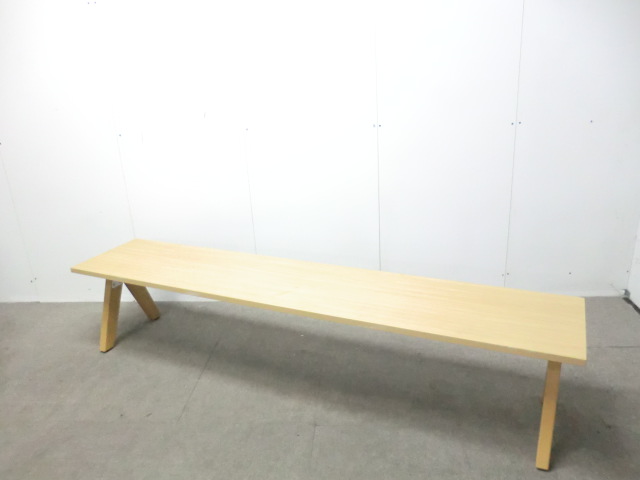 コクヨ / 木目調 / 【中古】 ベンチ