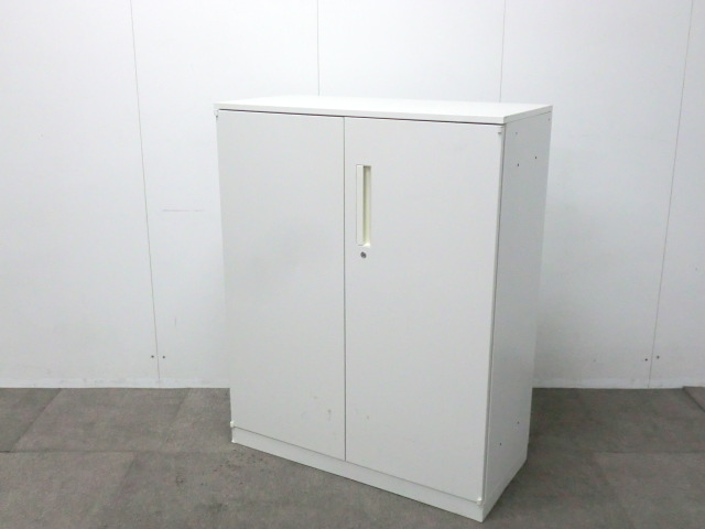 ウチダ/HS / ホワイト / 【中古】 両開きキャビネット