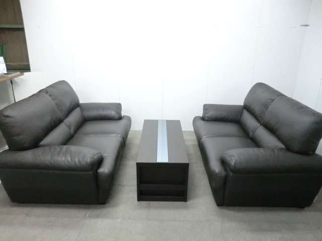 応接3点セット / ブラウン / 【中古】