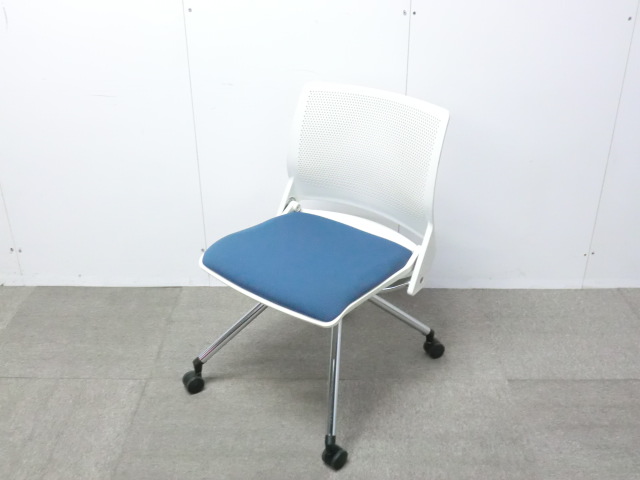 オカムラ/クリール/ライトブルー / 【中古】 カートチェア