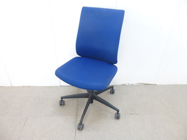 ウィザード/コクヨ/ブルー/OAチェア/肘無/【中古】