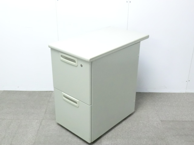 プラス / LA / ニューグレー / 【中古】 2段脇机