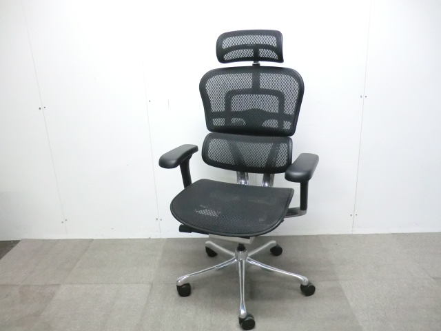 エルゴヒューマン / ブラック / OAチェア肘有